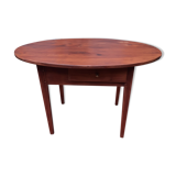 Table ovale 2 tiroirs
