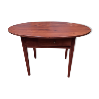 Oval table 2 drawers