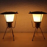 Pair of table lamps or bedside 50s