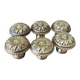 set of 6 solid brass handles in Louis XVI style