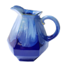Ceramic pitcher in the shade of art deco blue