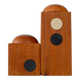 Set of Danish modernist teak salt and pepper shakers, set of 2.