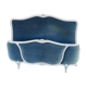Bed basket Louis XV blue velvet