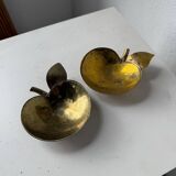 Brass "apple" pocket watch