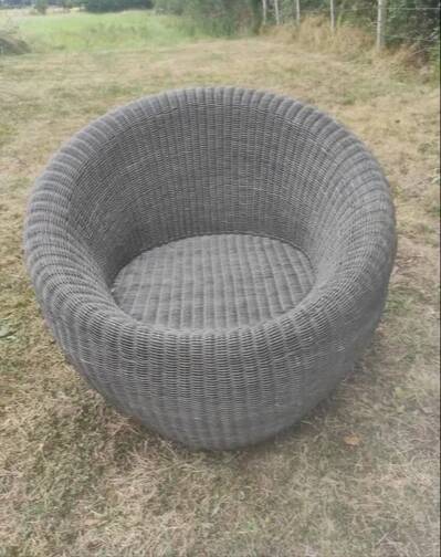Rattan armchair