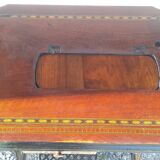 standing console of an old sewing machine