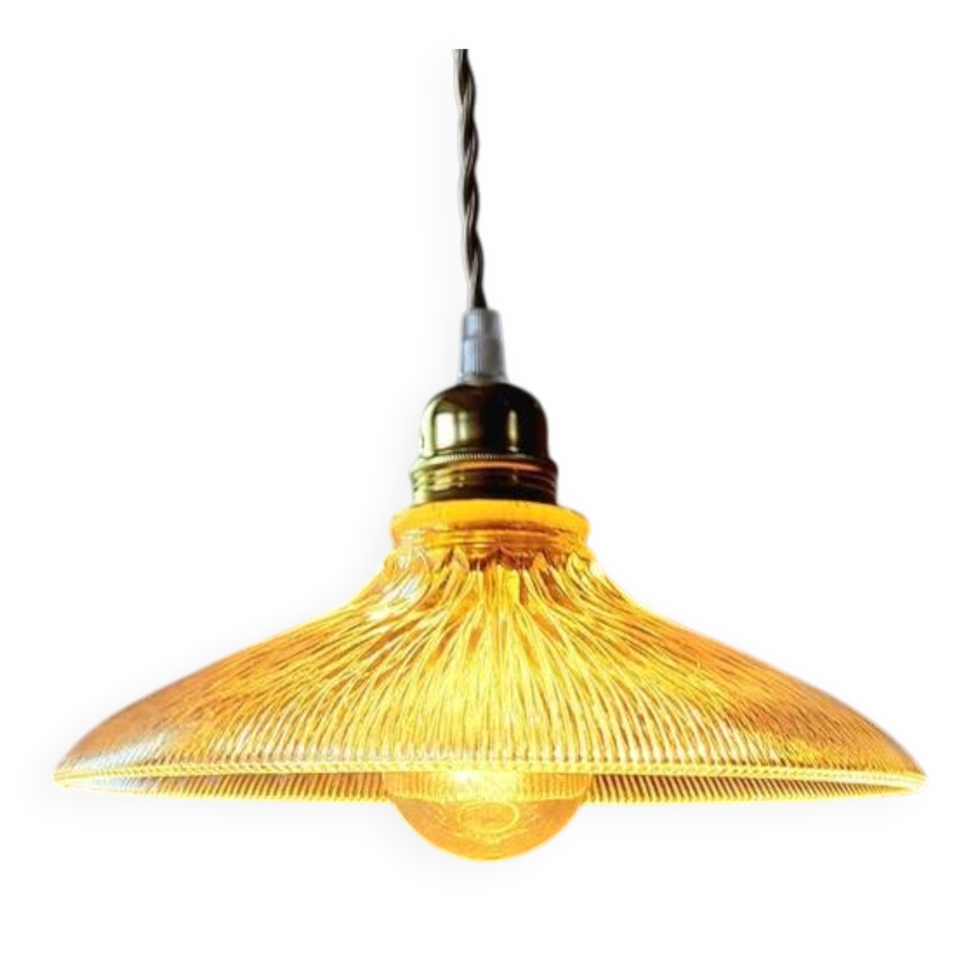 Holophane glass suspension 1940