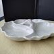 Plat à 3 compartiments en porcelaine blanche