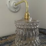 New electrified chiseled glass wall lamp