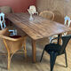 Vintage wooden farmhouse table