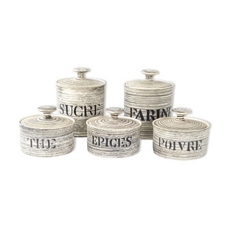 Jars ceramic 1950 vintage