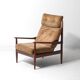 Fauteuil moutarde par BEKA, années 1960