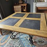 Set of two tables and eight chairs
