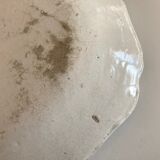 Flat centerpiece with godrons in glazed earth Moustiers 18th