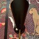 Applique noire Design scandinave 1950.