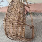 Rattan hanging egg chair