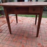 Table ovale 2 tiroirs