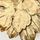Plat décoratif en forme de feuille – Bronze doré – Début XXᵉ siècle
