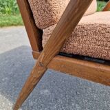 Old Scandinavian boomerang armchair