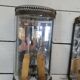 Pair of Louis XVI style curved glass mirror wall lights