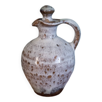 Oil jug in stoneware signed Les poteries de la Vallée Noire