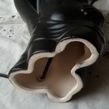 Black ceramic love couple lamp