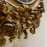 Miroir Louis XVI bois doré - fin XIX eme