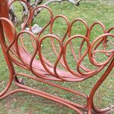 Turned wooden cradle