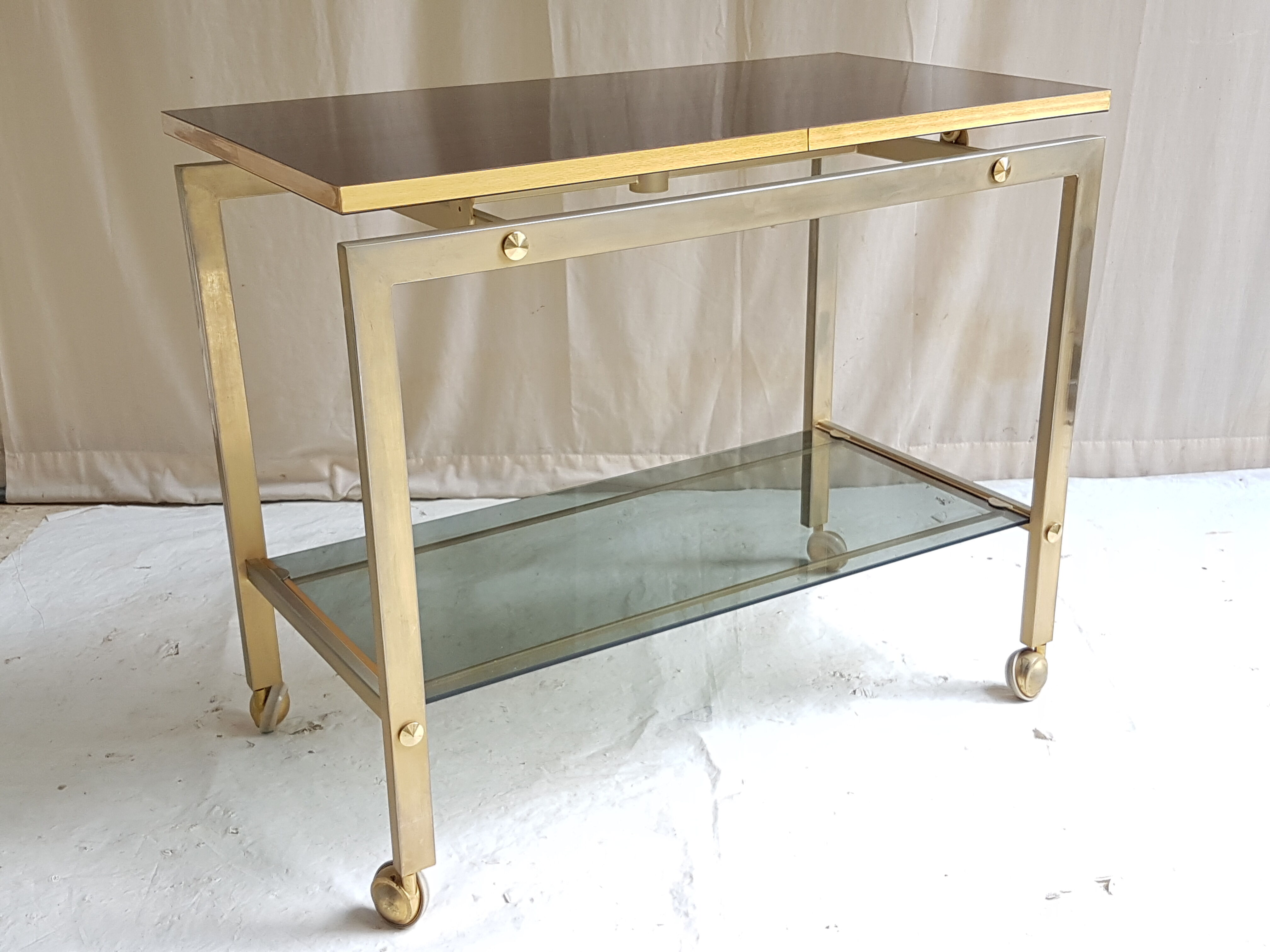 Console vintage plateau pivotant
