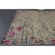 1970s Vintage Turkish Oushak Handmade Wool Cotton Gray Area Rug 158x236