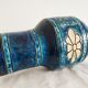 Triki blue ceramic vase floral patterns