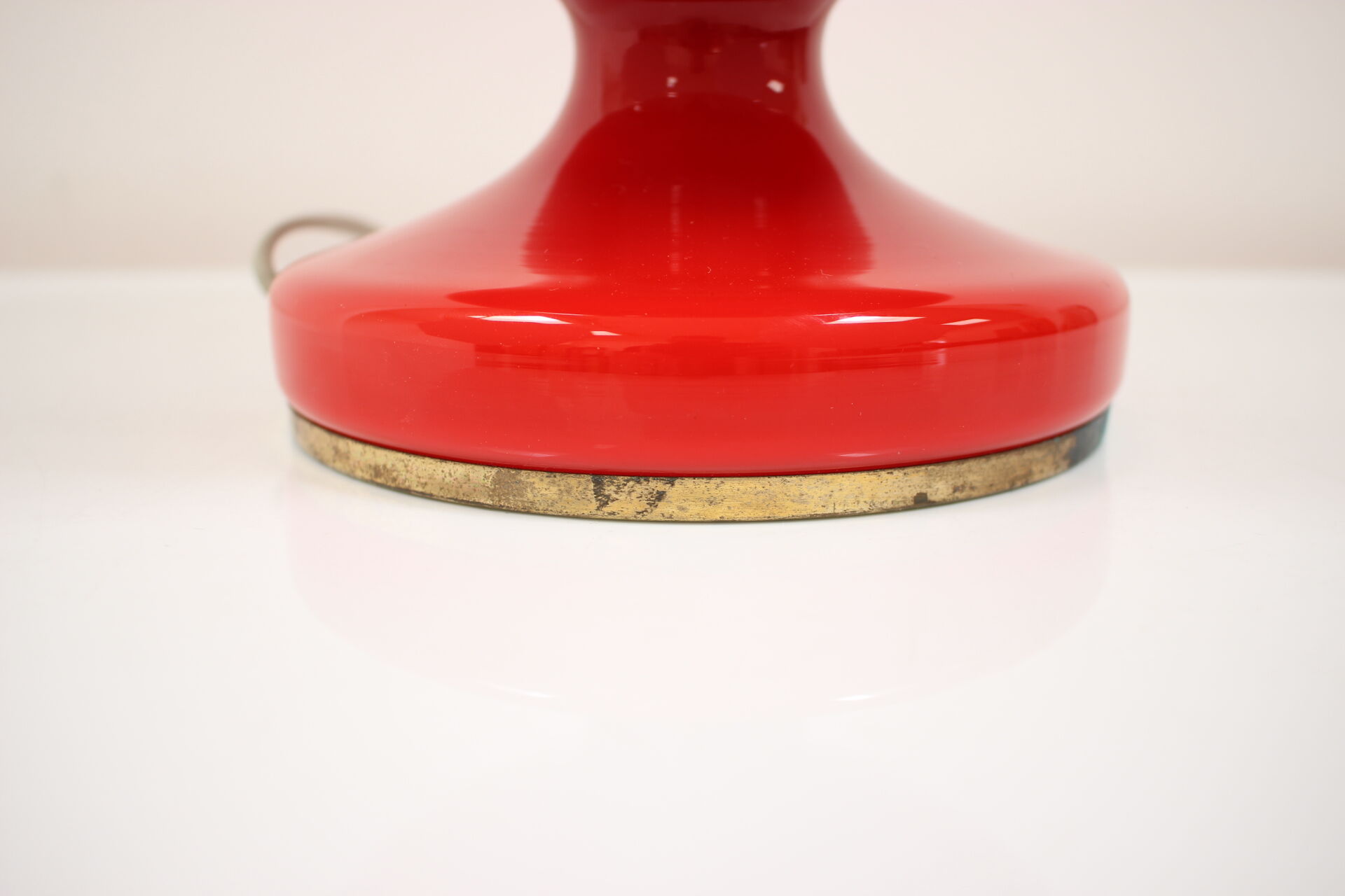 Mid-century all-glass table lamp Osvětlovací sklo Valašské meziříčí, 1970's