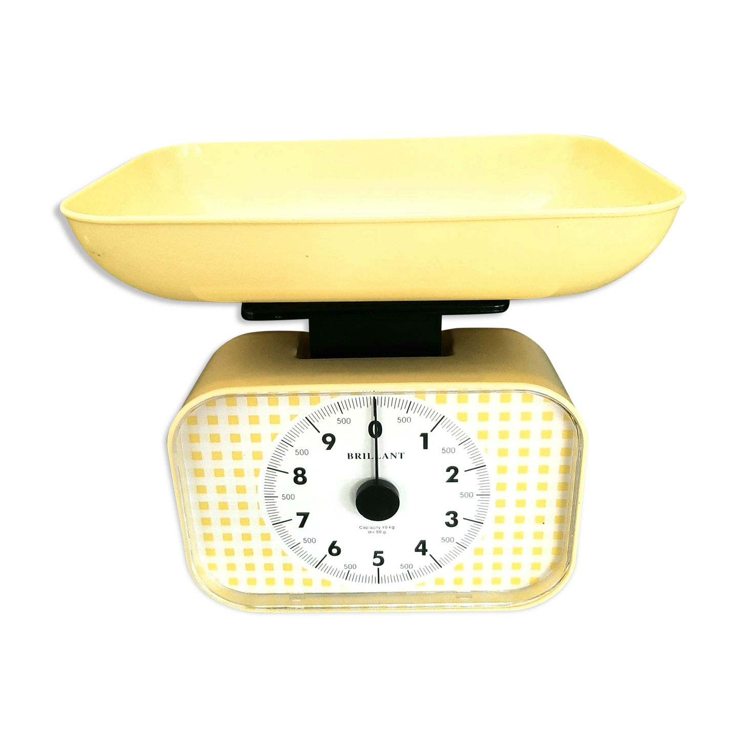 Balance de cuisine vintage jaune Brillant