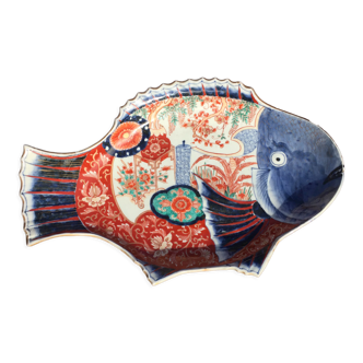 Plat Imari en forme de poisson 41 x 26cm