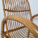 1960s rattan armchair