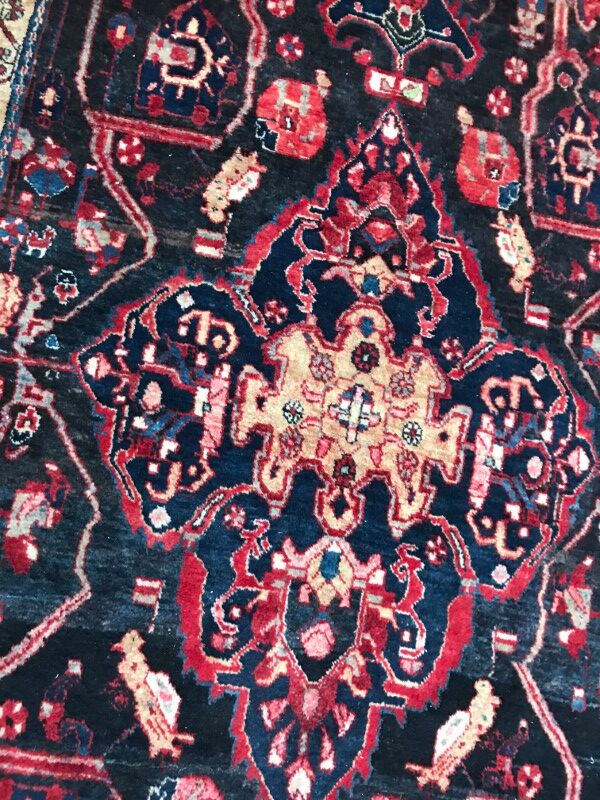 Carpet persian hamadan of the 20th century handmade 162 x 315 cm