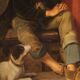 Antique Italian character painting from the 19th century