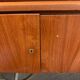 Vintage Scandinavian teak sideboard with compass feet from the 70s