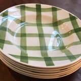 Series of 6 hollow plates