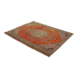 Anatolian handmade vintage rug 233 cm x 180 cm
