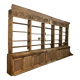 Large natural wood bookcase late nineteenth
