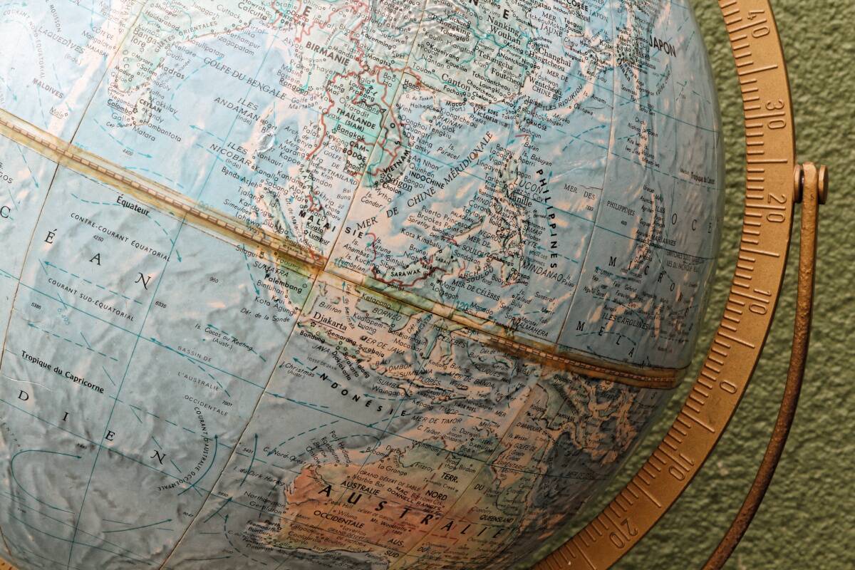 Globe terrestre Scan globe Danemark