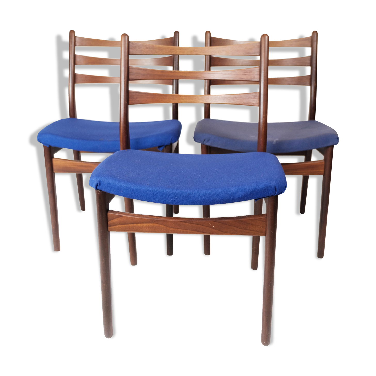 Set of three dining room chairs in teak Danish design, 1960s