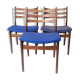Set of three dining room chairs in teak Danish design, 1960s