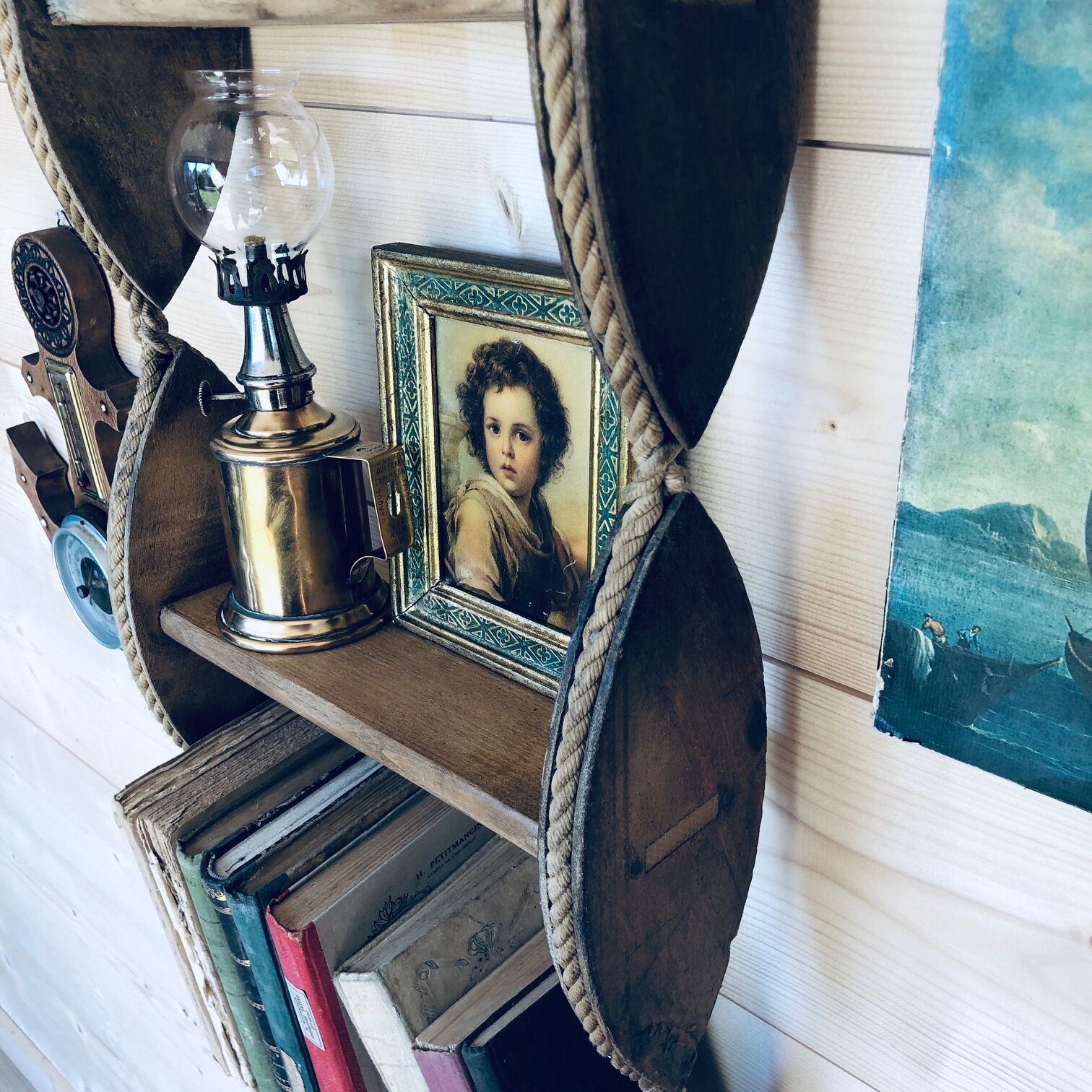 Shelf - old boat ladder