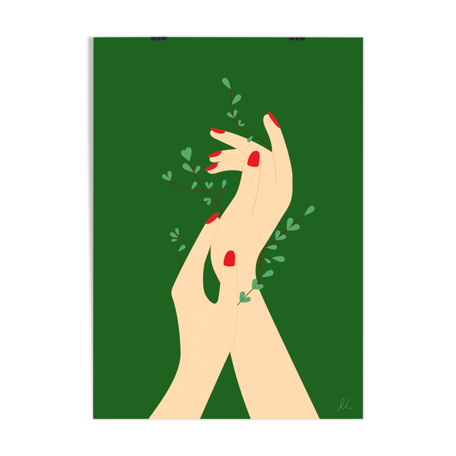 Liberty hands - format A4, 21x29.7cm illustration