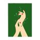 Illustration hands liberty - format A4, 21x29.7cm