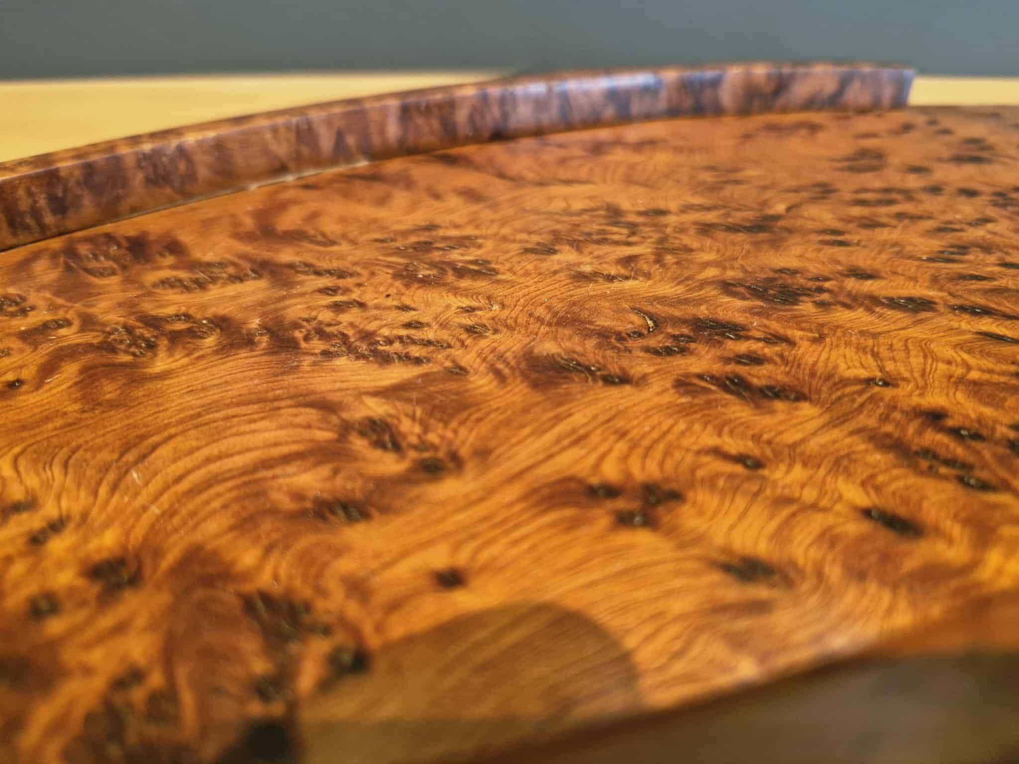 Office organiser / Wooden thuya catchall