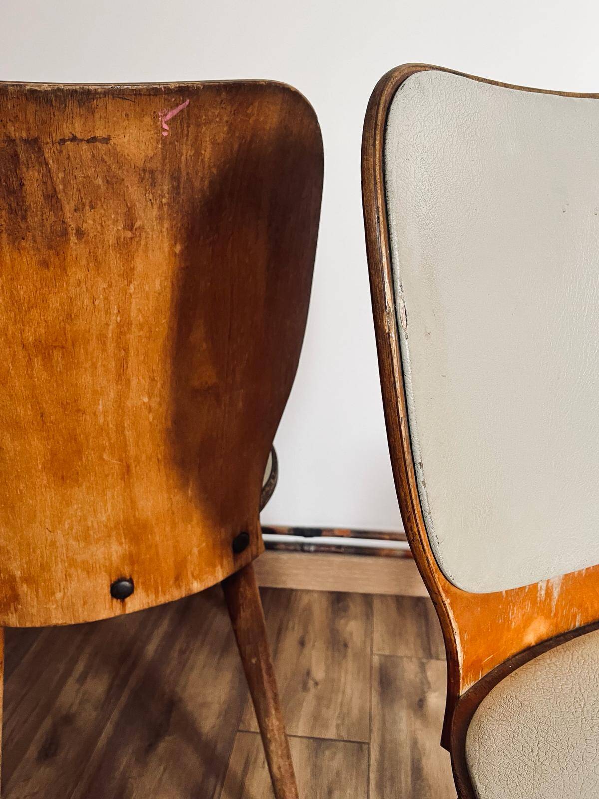 Ensemble de 4 chaises vintage baumann