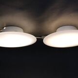 1970s Pair of Arne Jacobsen 'Eklipta' Wall or Ceiling Light for Louis Poulsen, Denmark